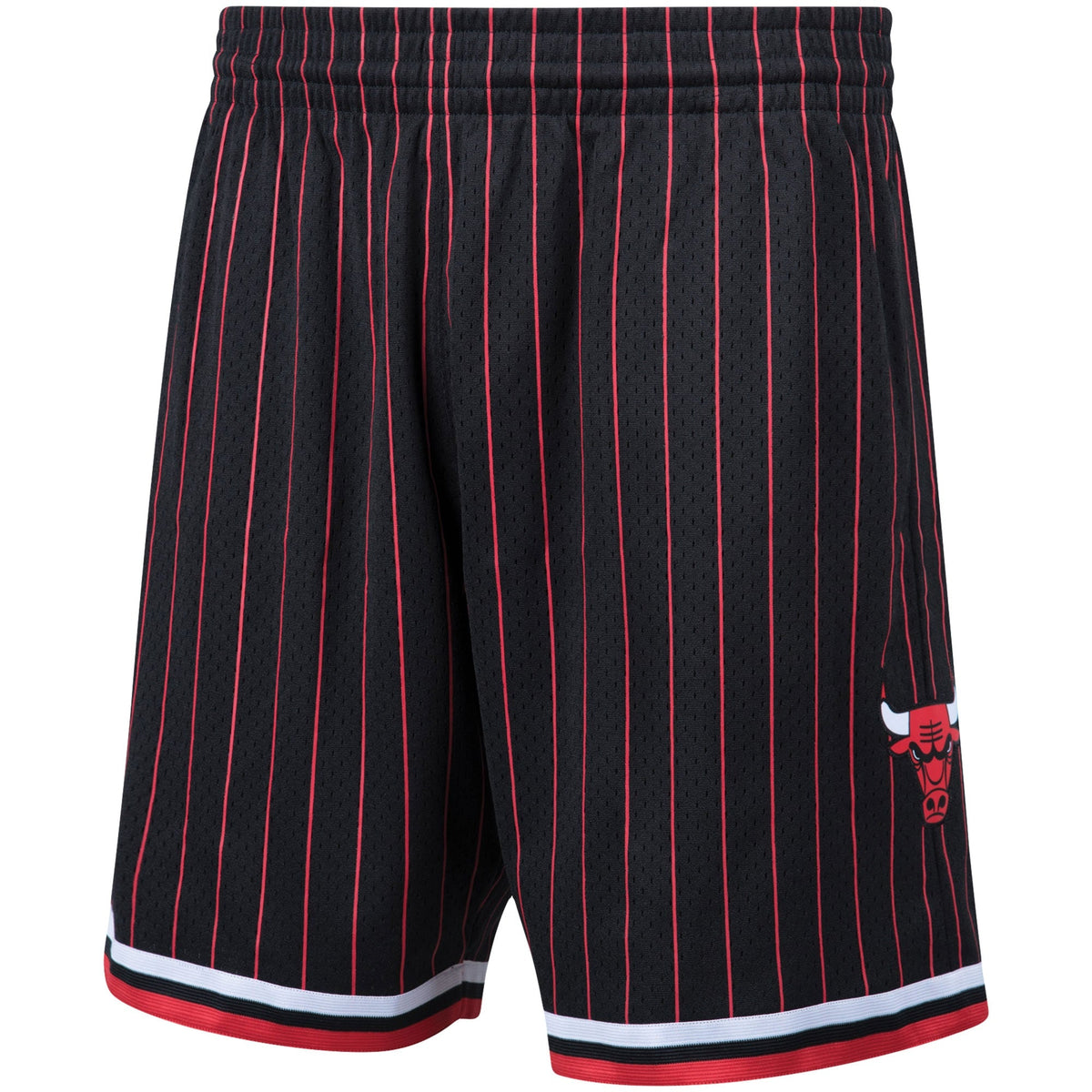 Men's Chicago Bulls Mitchell & Ness 1996-97 Black Hardwood Classics Swingman Shorts