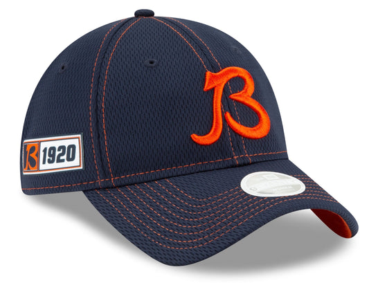 Women's Chicago Bears 2019 Established Collection Sideline Road "B" Logo 9TWENTY Adjustable Flex Hat