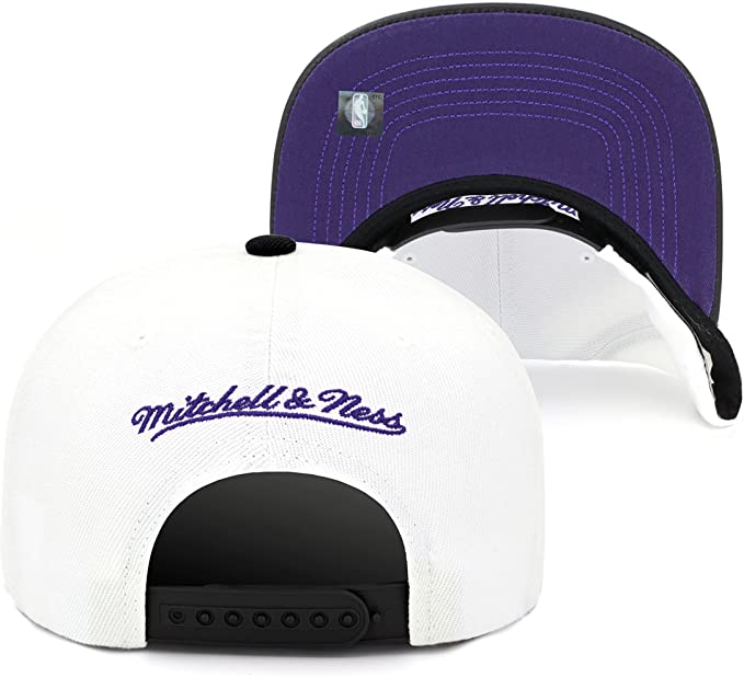 Chicago Bulls Day One Black/ White/ Purple Mitchell & Ness Snapback Hat