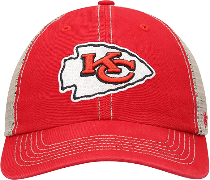 Kansas City Chiefs Red Trawler 47 Clean Up Trucker Adjustable Hat