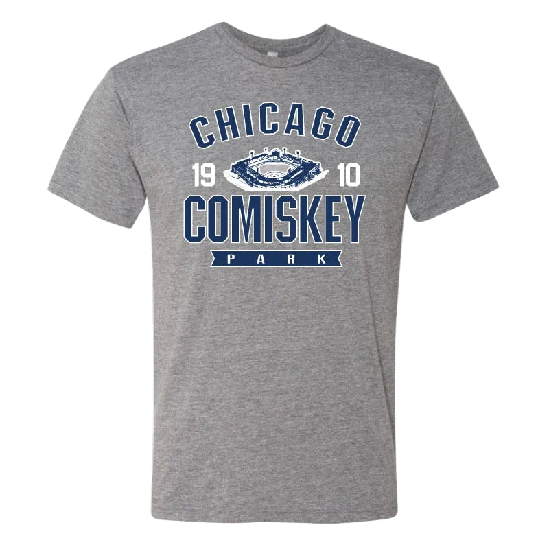 Men's Comiskey Park Heather Gray Over The Top Tee