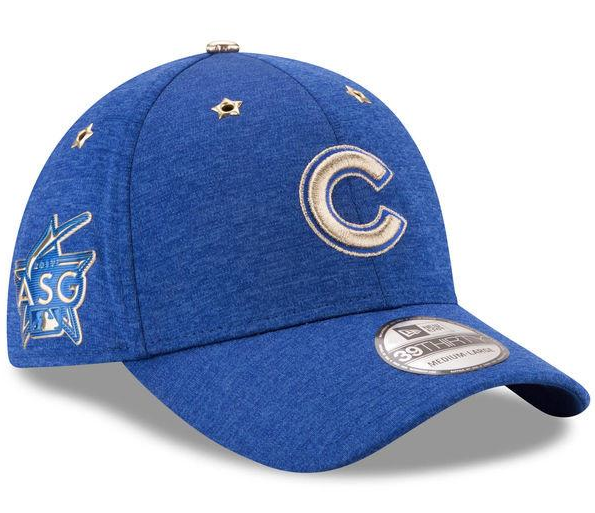 Chicago Cubs Blue 2017 All Star Game 39THIRTY Flex Fit Hat By New Era