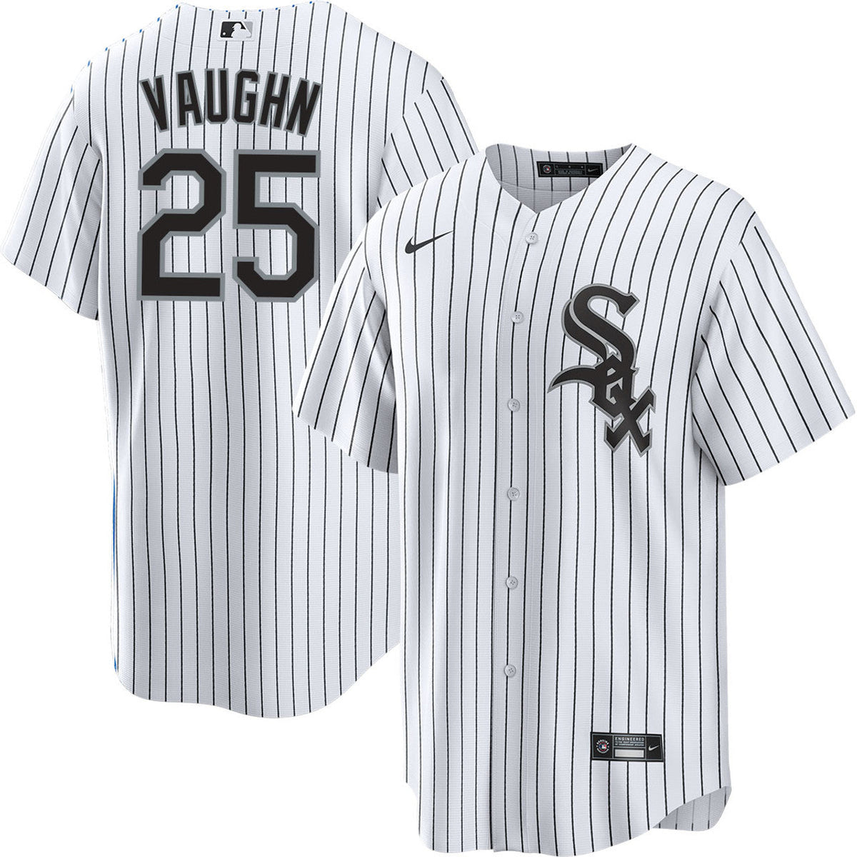 NIKE Men's Andrew Vaughn Chicago White Sox White Home Replica Jersey