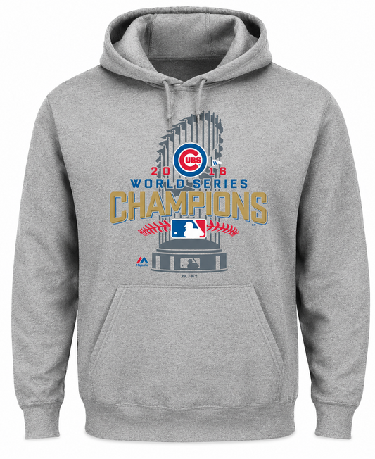 Men's Chicago Cubs Majestic Big & Tall  2016 World Series Champions Locker Room Hoodie