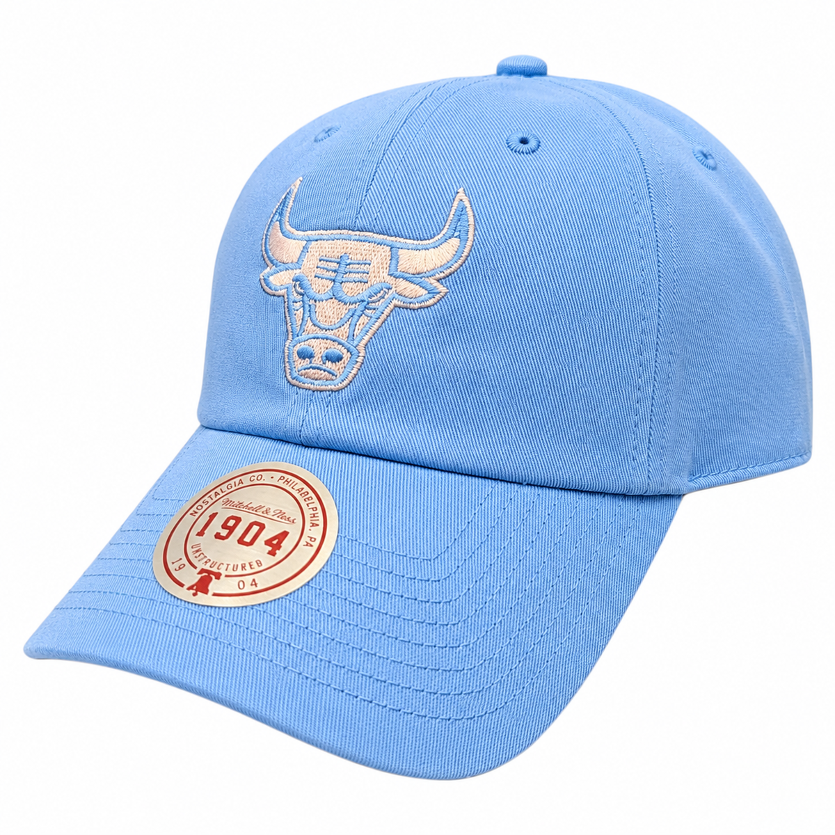 Chicago Bulls Mitchell & Ness NBA Blue Gleam Pro Strapback Hat