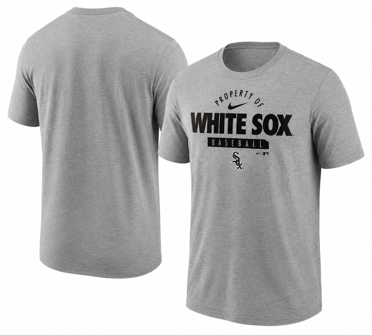Chicago White Sox Nike Primetime Property Of Practice T-Shirt - Heathered Gray
