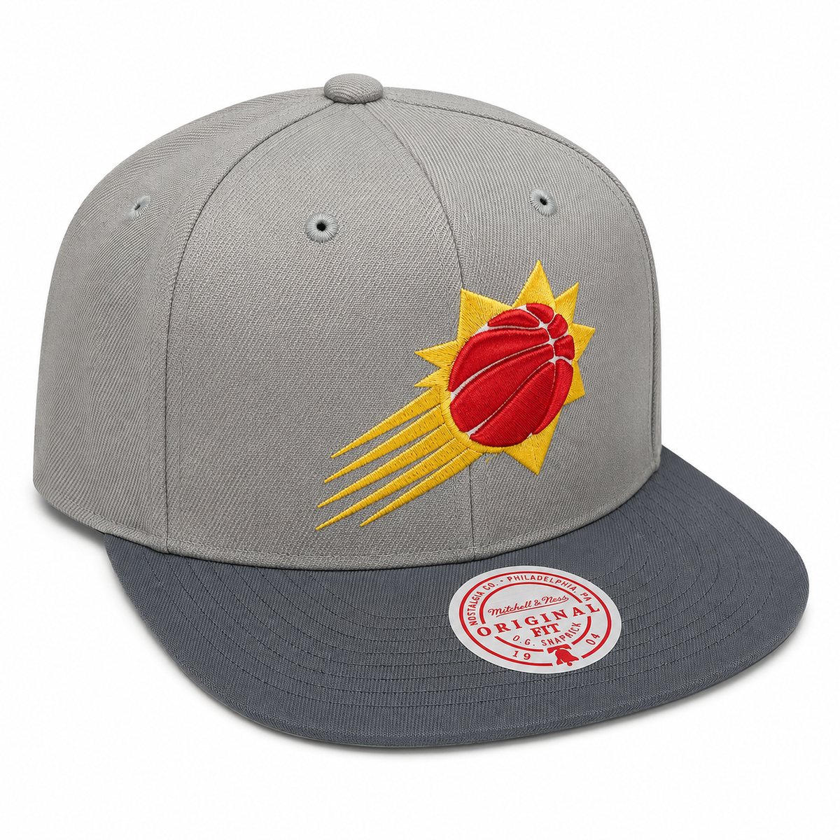 Men's Phoenix Suns NBA Cool Gray 3 Mitchell & Ness Snapback Hat