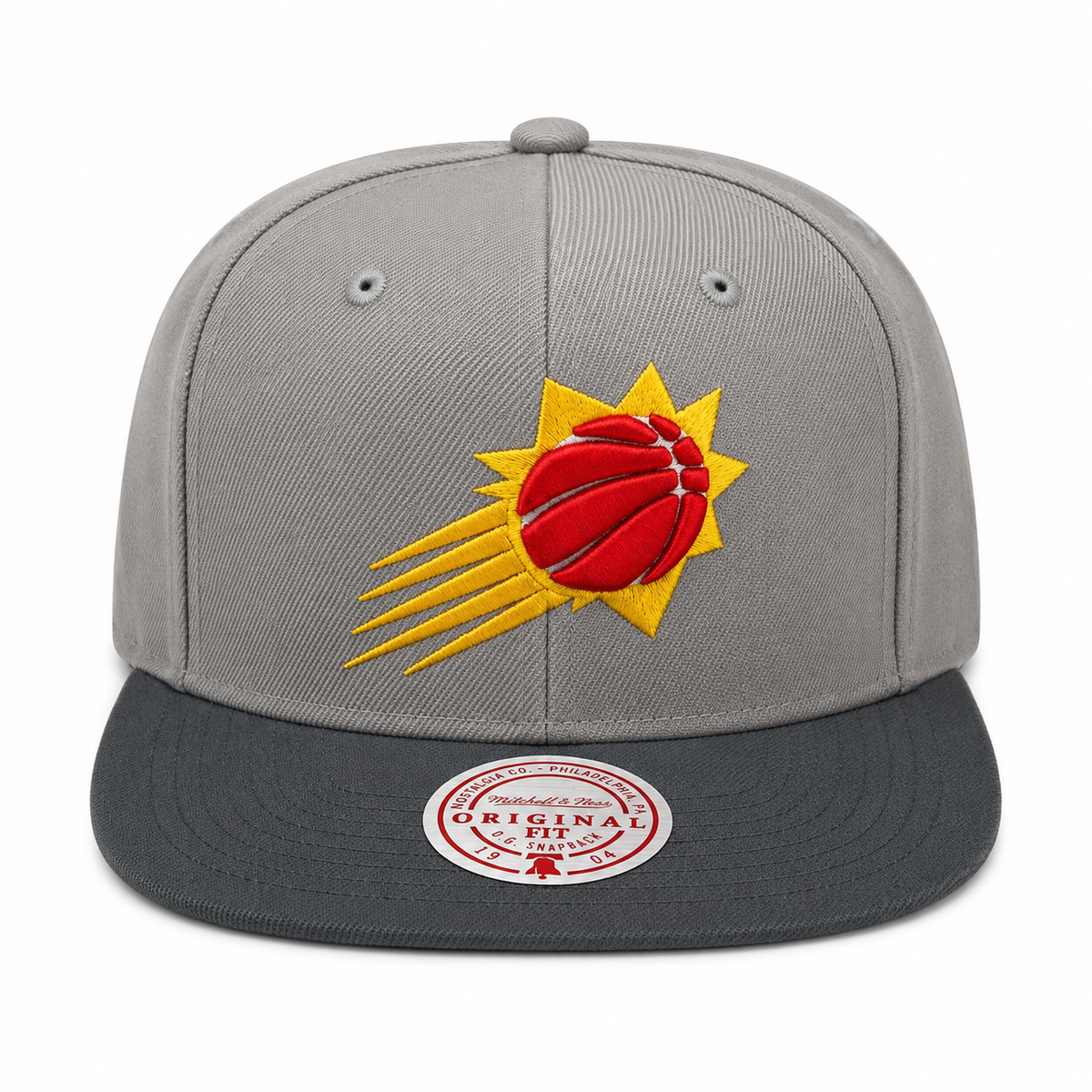 Men's Phoenix Suns NBA Cool Gray 3 Mitchell & Ness Snapback Hat