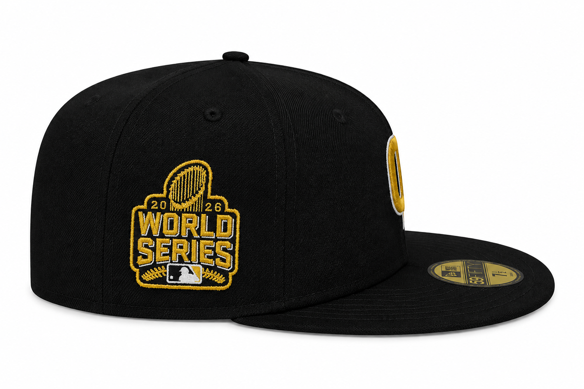 Chicago Cubs New Era Day Black/Gold 59FIFTY Fitted Hat