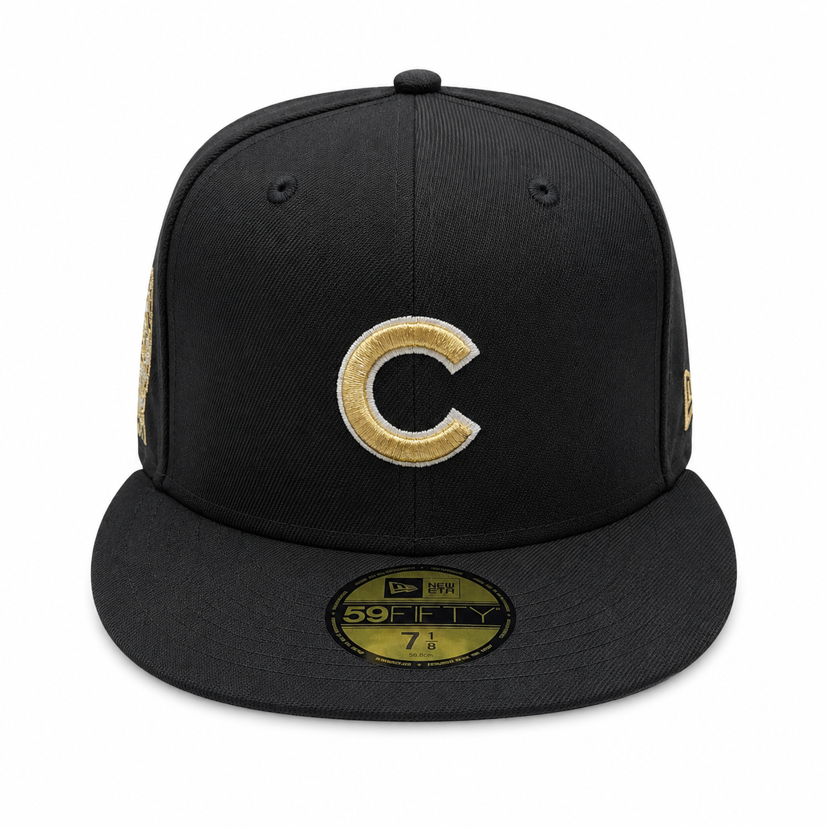Chicago Cubs New Era Day Black/Gold 59FIFTY Fitted Hat