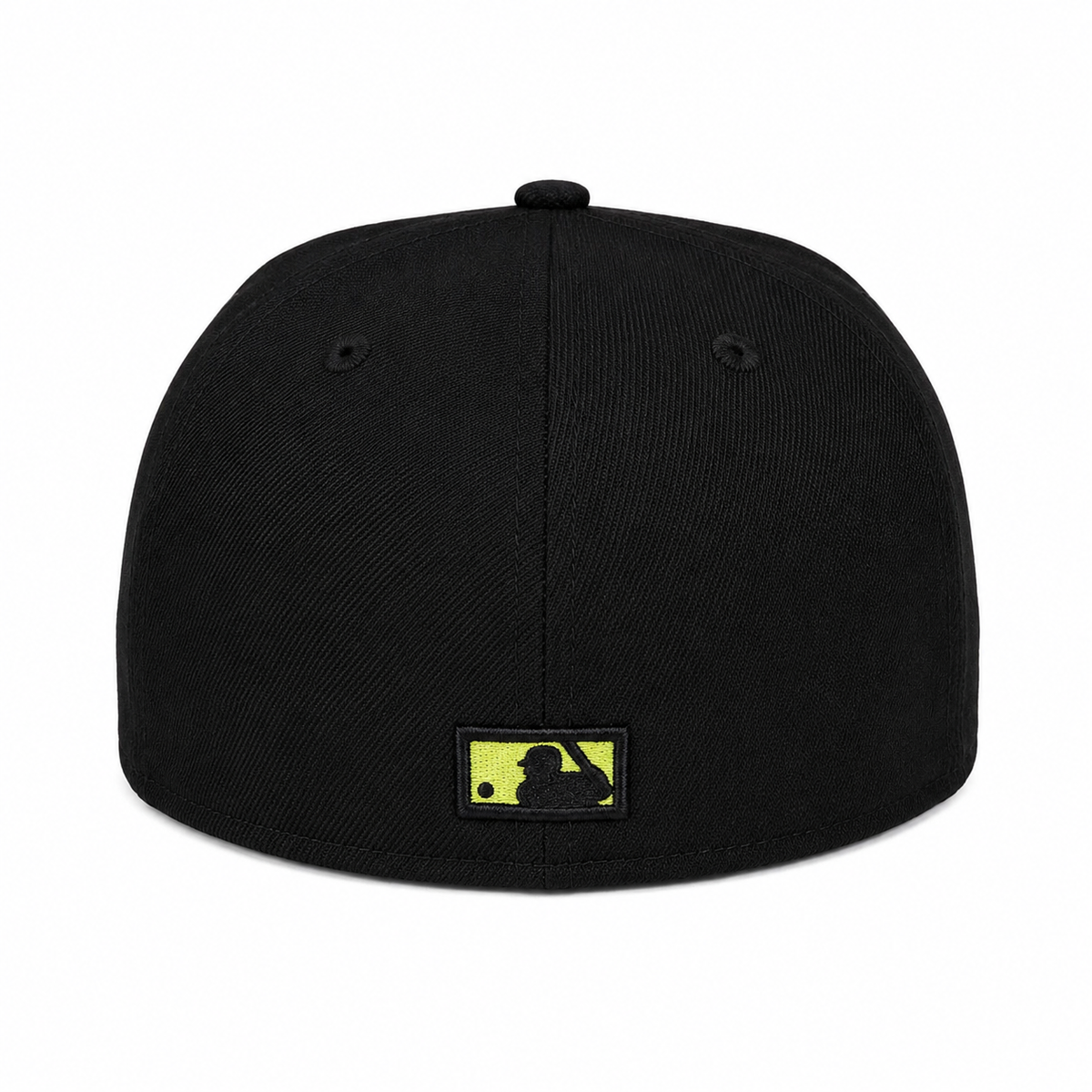Chicago Cubs New Era Cooperstown Collection Gotham Black & Yellow 59FIFTY Fitted Hat