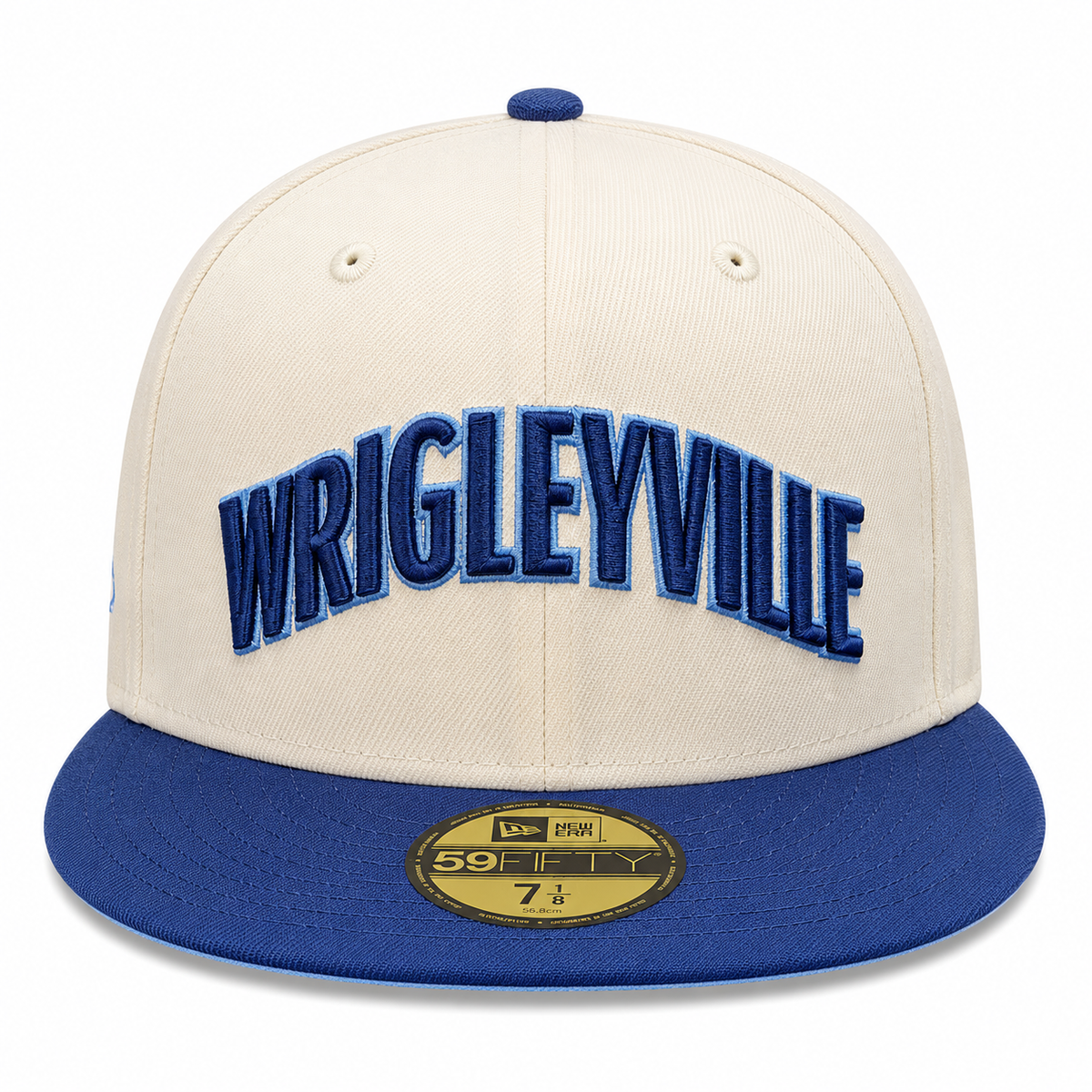Chicago Cubs New Era Chrome and Navy 2 Tone Wrigleyville 59FIFTY City Connect Fitted Hat