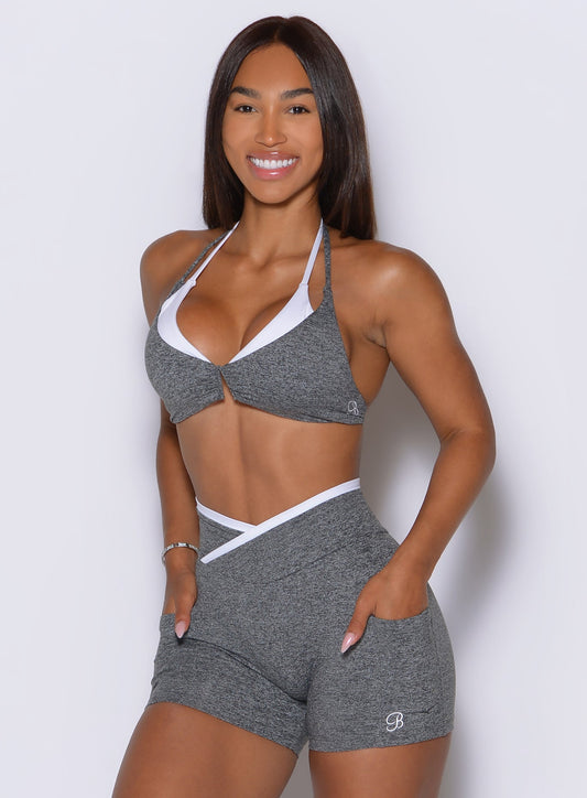 Contrast Voltage Sports Bra