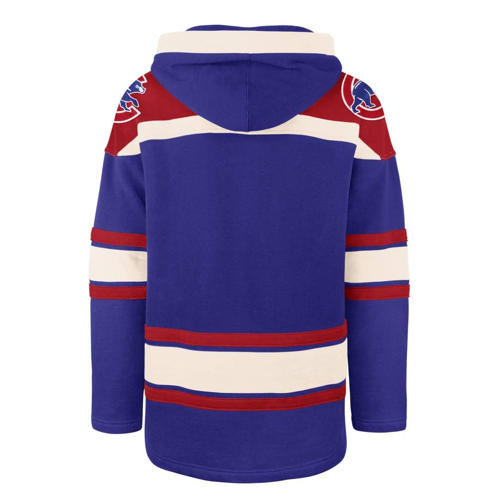Men’s Chicago Cubs Royal Superior Lacer Hoodie By ’47 Brand