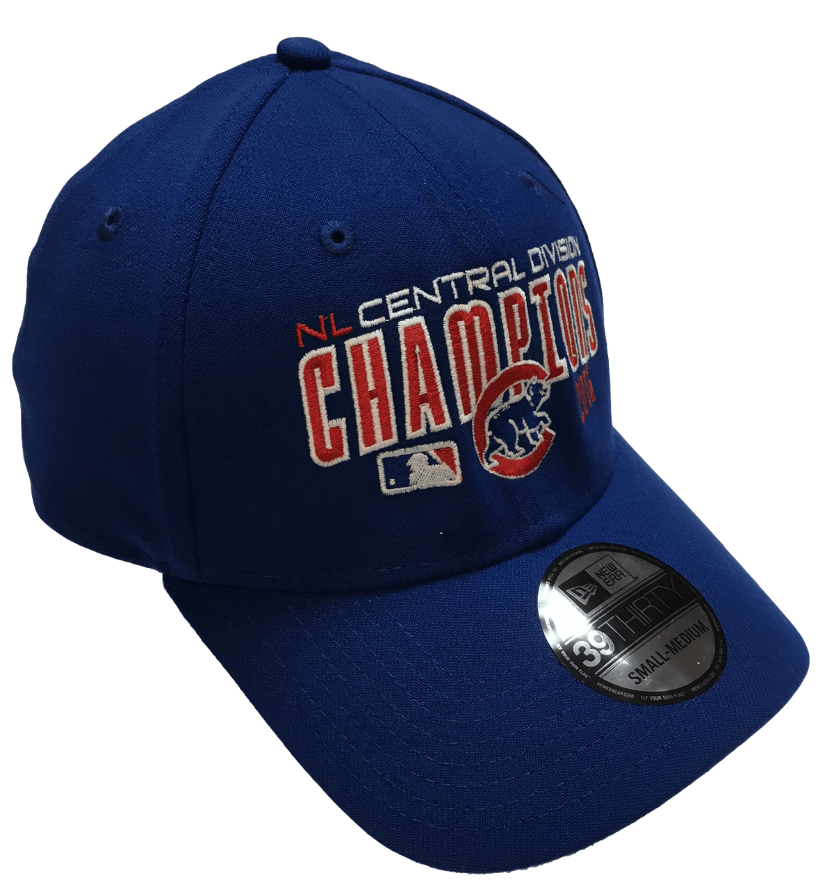 Men's Chicago Cubs 2016 NL Central Division Champions New Era Royal MLB Team 39THIRTY Flex Hat