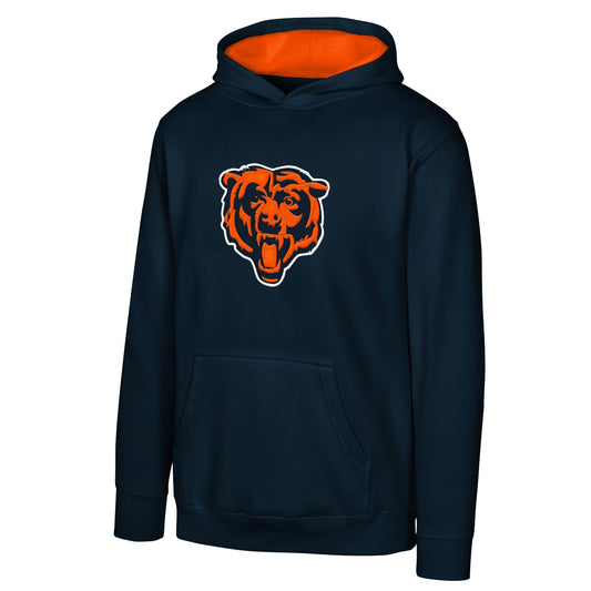 Toddler Chicago Bears Prime Navy Pullover Fleece Hoodie