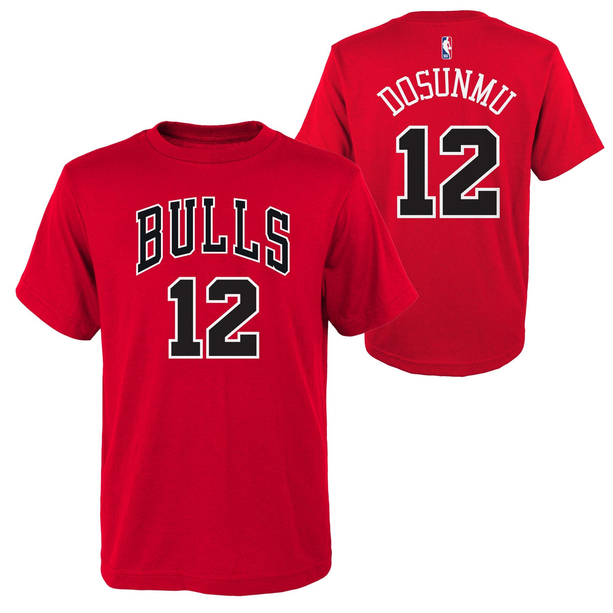 Youth Chicago Bulls Ayo Dosunmu Red NBA Player Name And Number T-Shirt