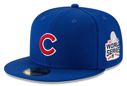 Men’s New Era Chicago Cubs Cooperstown Collection 2016 World Series Champions Wool Fitted 59FIFTY Cap