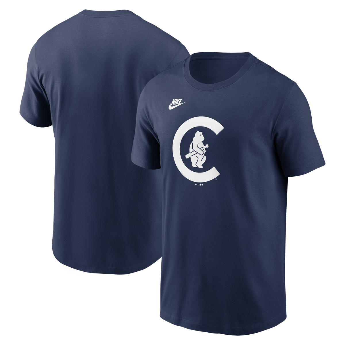 Men's Chicago Cubs Nike Cooperstown Navy T-Shirt