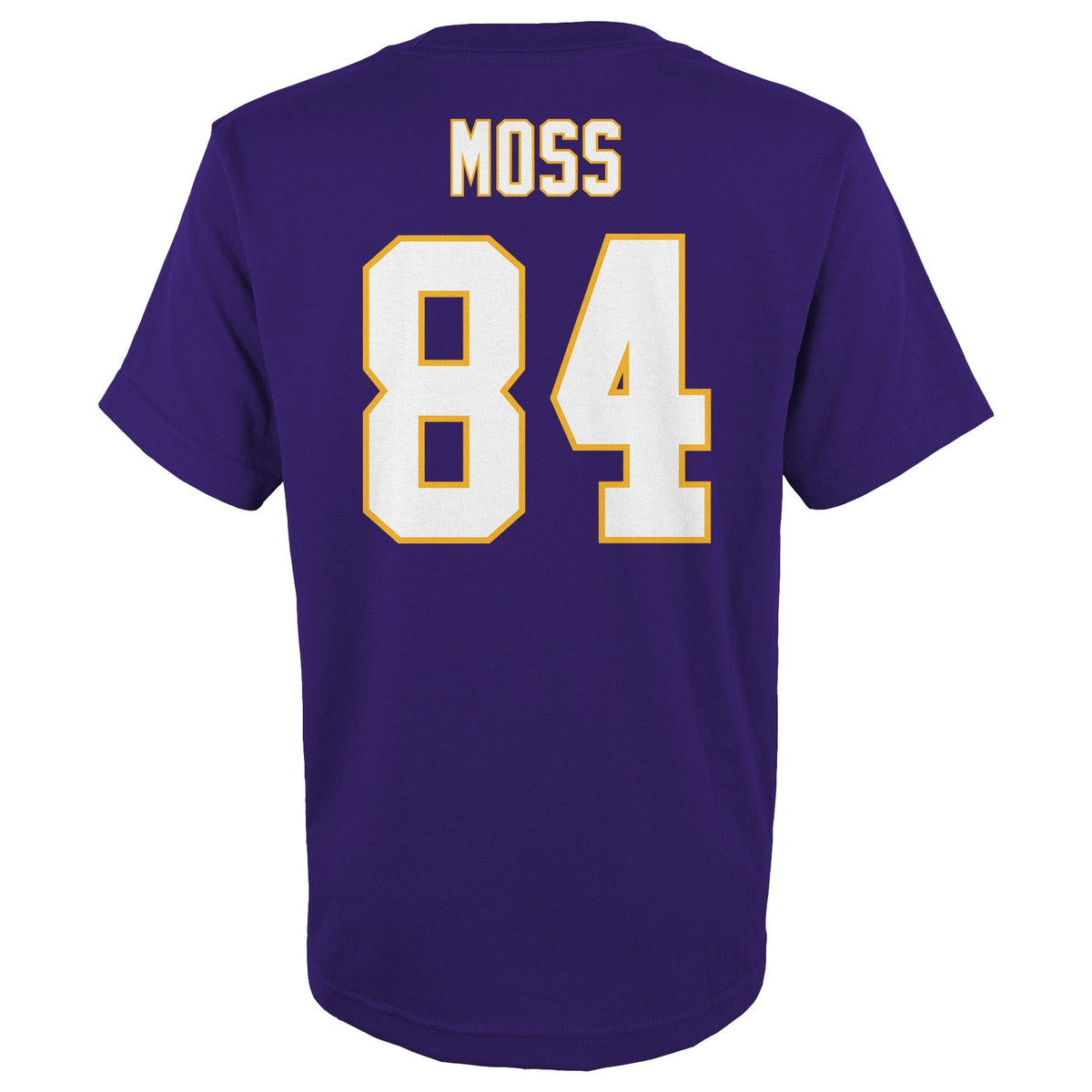 Youth Randy Moss Minnesota Vikings Purple Mitchell & Ness Retro Player Name And Number T-Shirt