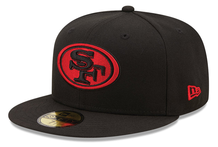 Men's San Francisco 49ers New Era Black Alternate 59FIFTY Fitted Hat