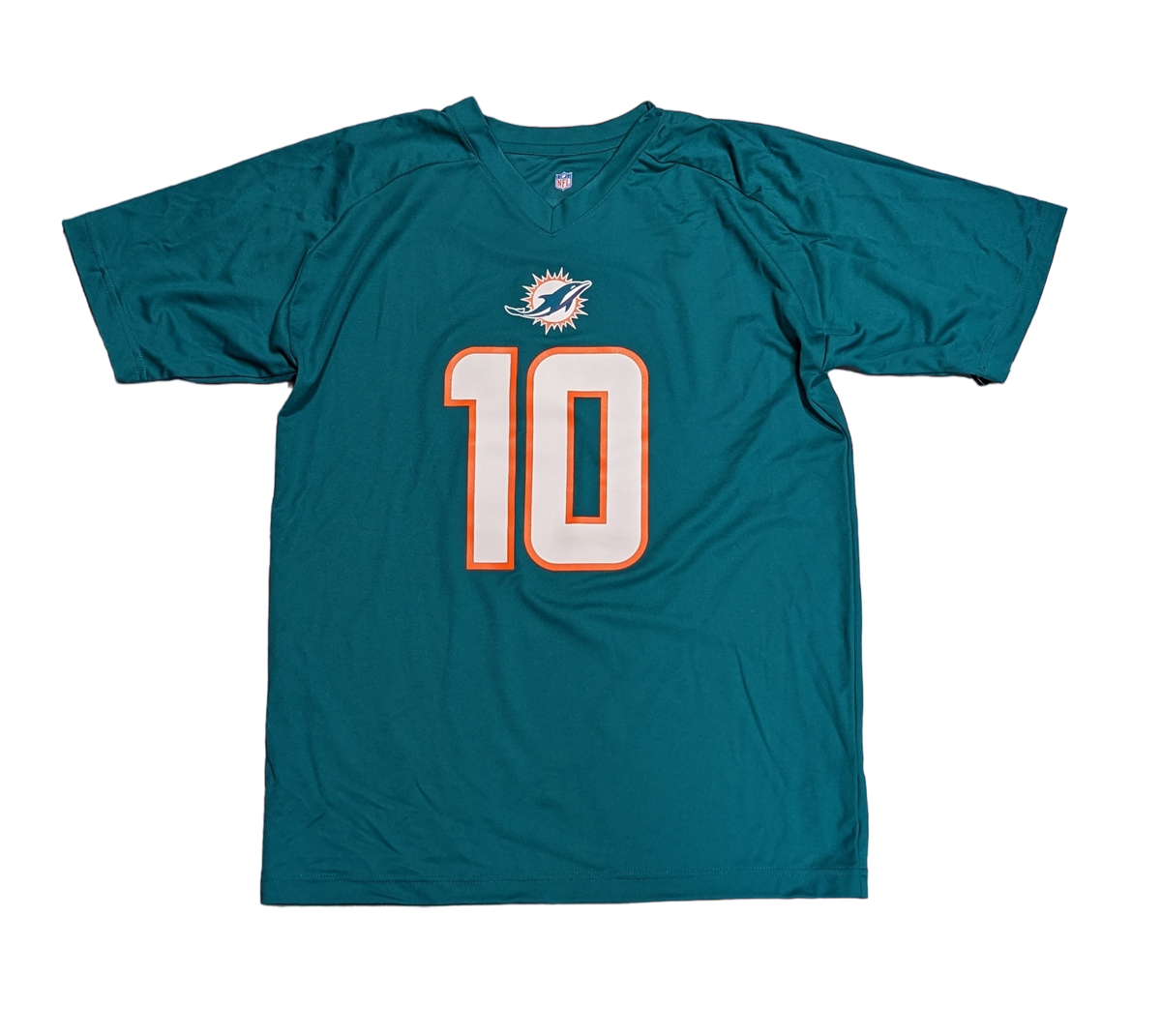 Youth Tyreek Hill Miami Dolphins Aqua Performance Jersey Tee