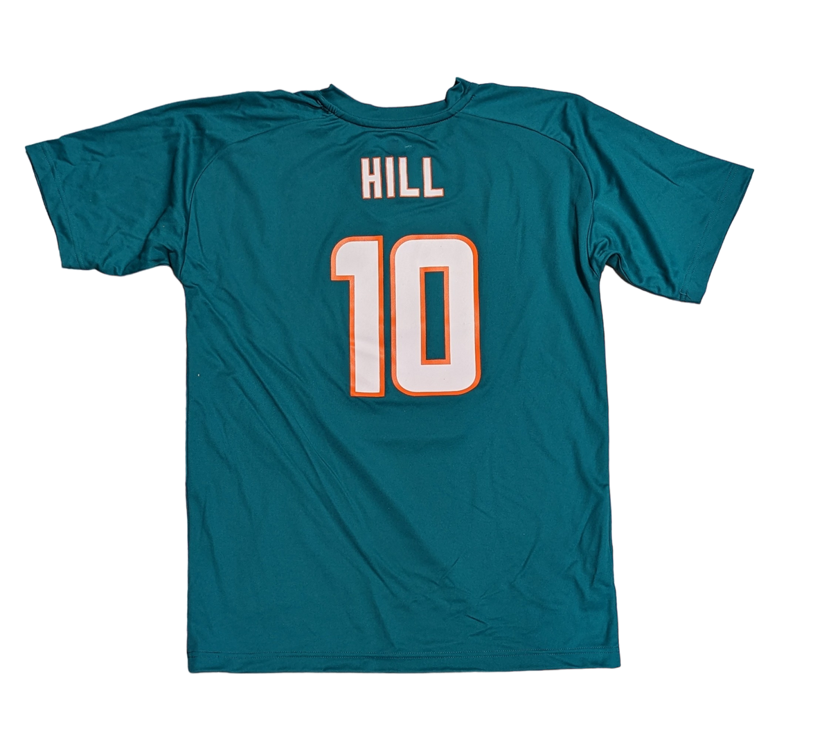 Youth Tyreek Hill Miami Dolphins Aqua Performance Jersey Tee
