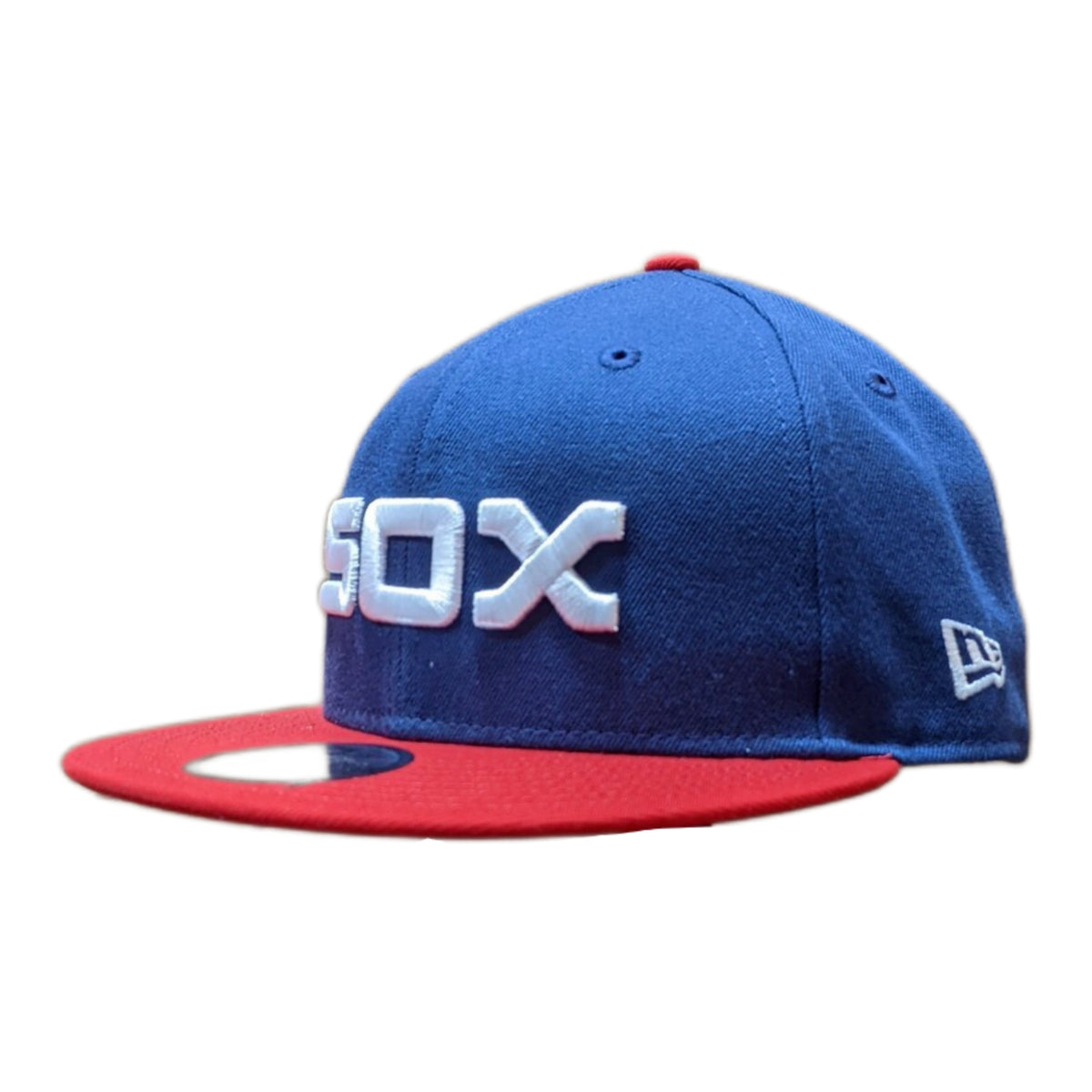 Mens Chicago White Sox New Era 1983 Road Cooperstown Collection 2 Tone Red & Navy 75th Anniversary of Comiskey Park 9FIFTY Snapback Hat