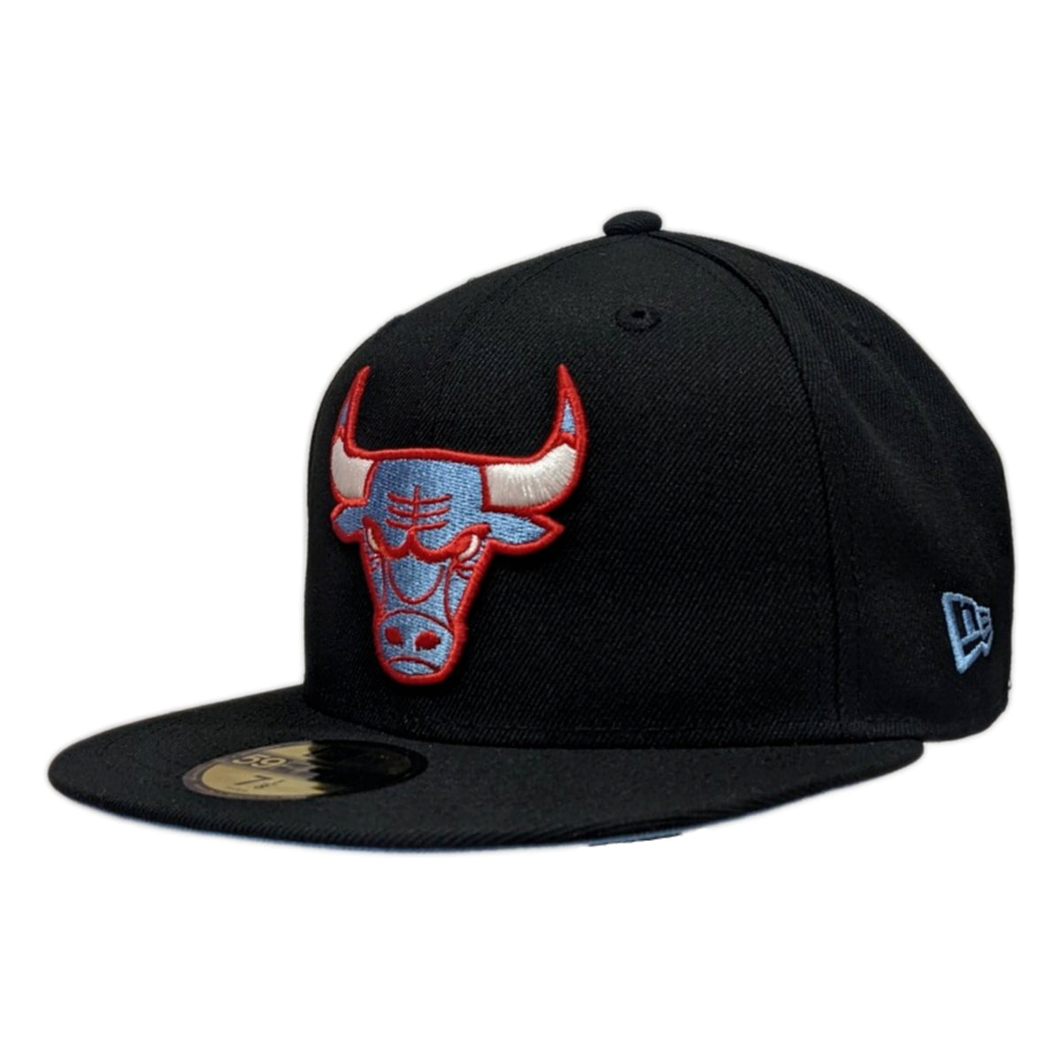 Men's Chicago Bulls Black/Sky Blue UNC to Chicago 59FIFTY Fitted Hat