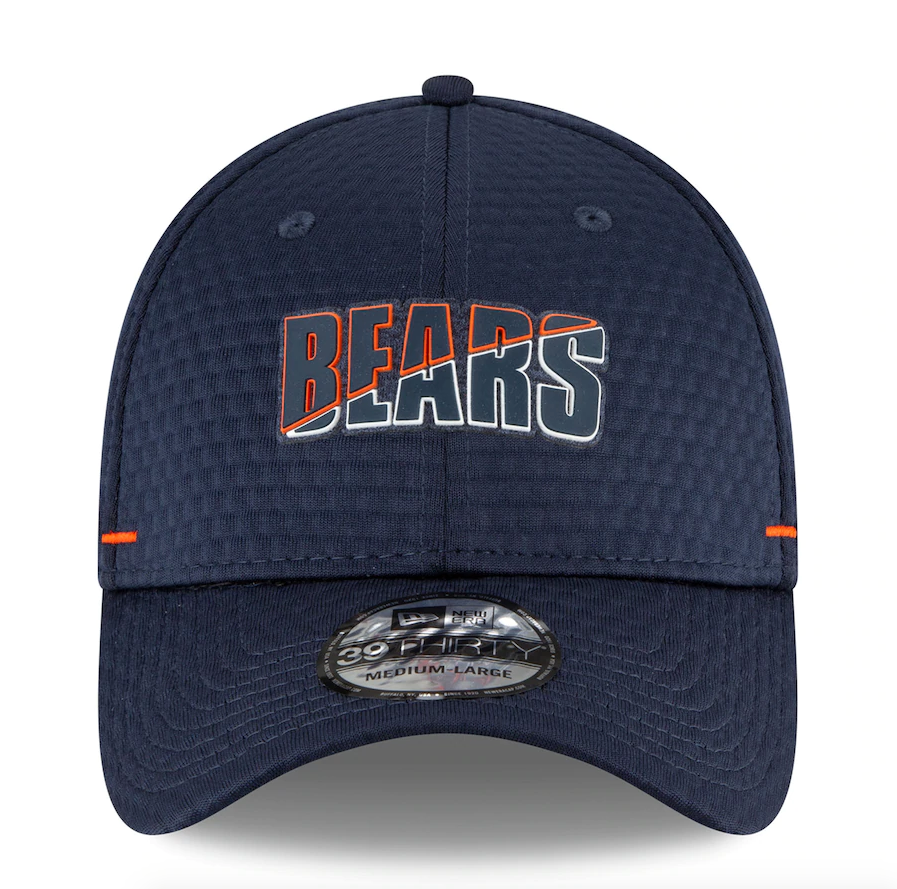 Chicago Bears New Era 2020 NFL Summer Sideline Official 39THIRTY Flex Hat - Navy
