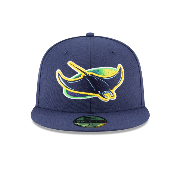 Men's Tampa Bay Rays New Era Navy Game Authentic Collection Alternate On-Field 59FIFTY Fitted Hat