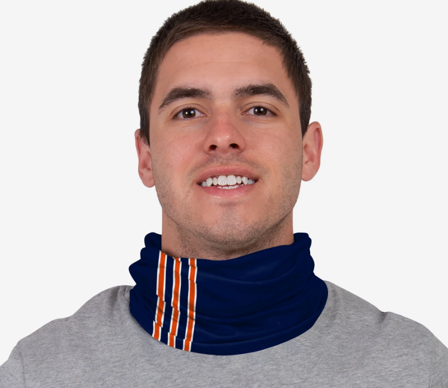Adult Chicago Bears Sideline FOCO On-Field Gaiter Scarf / Face Mask