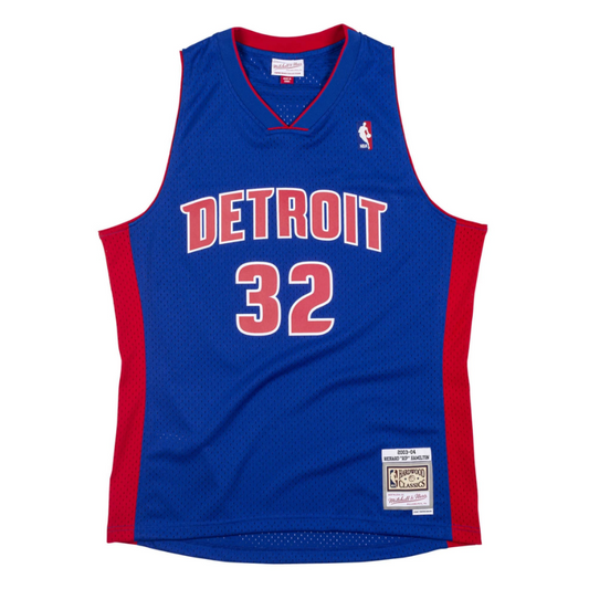 Men's Detroit Pistons Richard "Rip" Hamilton 2003-04 Royal Mitchell & Ness NBA Men's Hardwood Classic Swingman Jersey