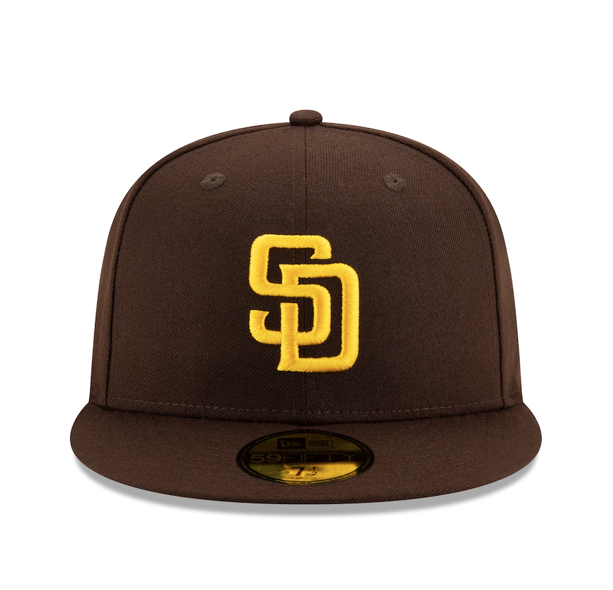 Men's San Diego Padres New Era Brown Authentic Collection On-Field 59FIFTY Fitted Hat
