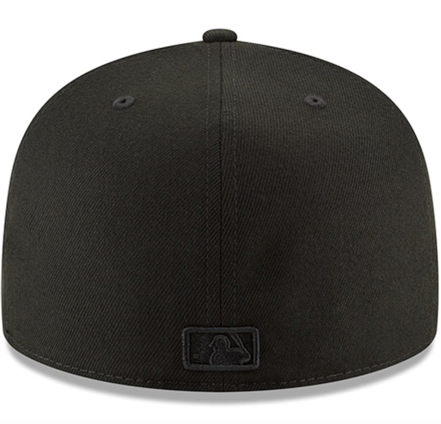 New York Yankees Tonal Black On Black 59Fifty Fitted Hat