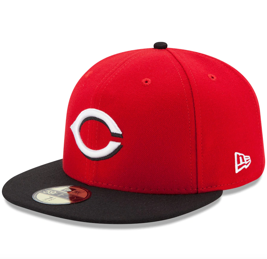 Men's Cincinnati Reds New Era Red/Black Road Authentic Collection On-Field 59FIFTY Fitted Hat
