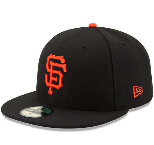 Men's San Francisco Giants New Era Black Game Authentic Collection On-Field 59FIFTY Fitted Hat