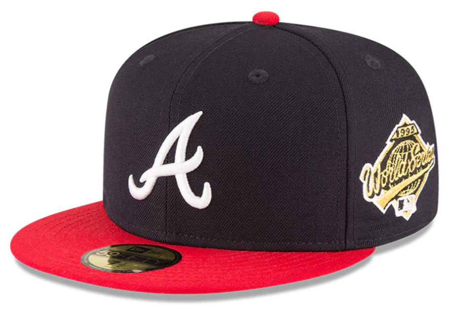 Atlanta Braves New Era 1995 World Series Wool 59FIFTY Fitted Hat - Navy