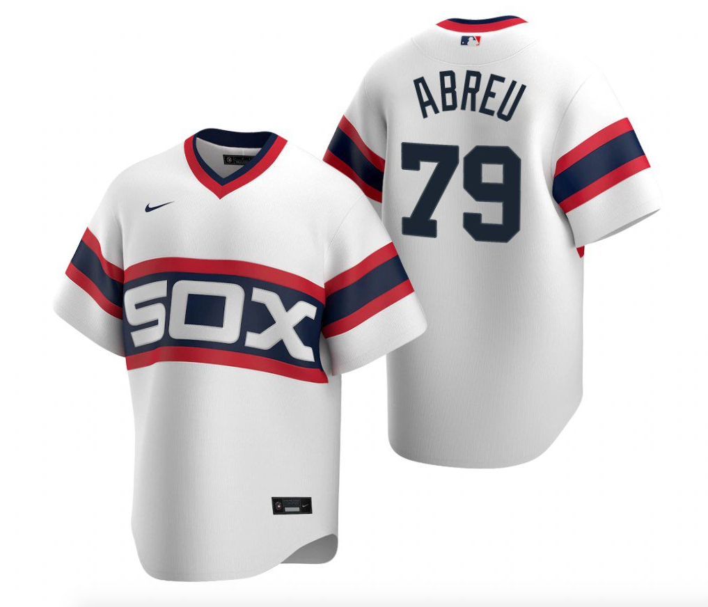 NIKE Men's Jose Abreu Chicago White Sox White Home Sunday Alternate Replica Premium Stitch Jersey