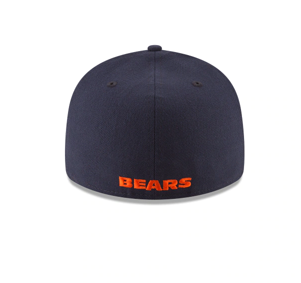Chicago Bears NFL On Field Low Profile Nightshift Primary Logo Navy New Era 59FIFTY Fitted Hat