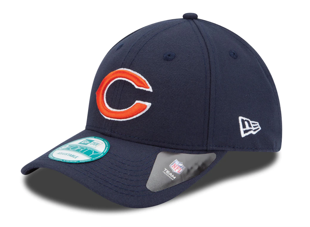 Youth Chicago Bears Navy The League 9FORTY Adjustable Game Cap