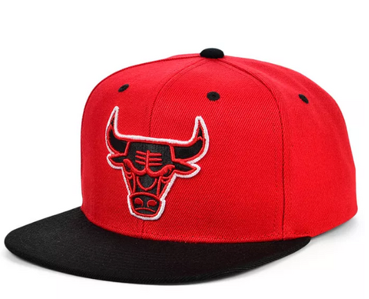 Men's Chicago Bulls Mitchell & Ness Black/Red Hardwood Classics Reload 2.0 Snapback Hat