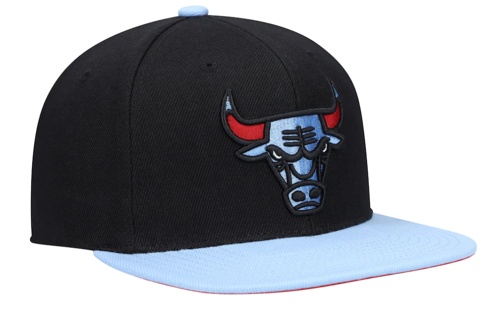 Men's Chicago Bulls Mitchell & Ness Black/Blue Hardwood Classics Reload 2.0 Snapback Adjustable Hat
