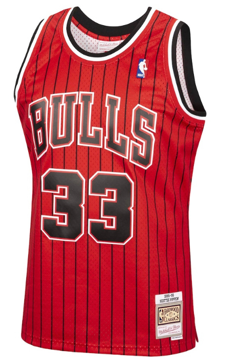 Men's Chicago Bulls Scottie Pippen Mitchell & Ness Hardwood Classics Reload 2.0 Swingman Jersey - Red