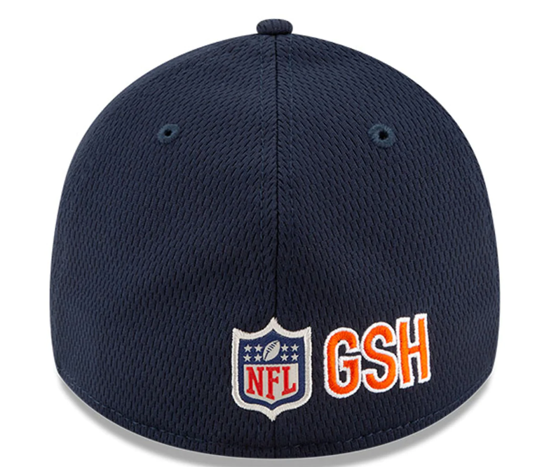 Men's Chicago Bears New Era Navy/Black 2021 NFL Sideline Road 39THIRTY Flex Hat