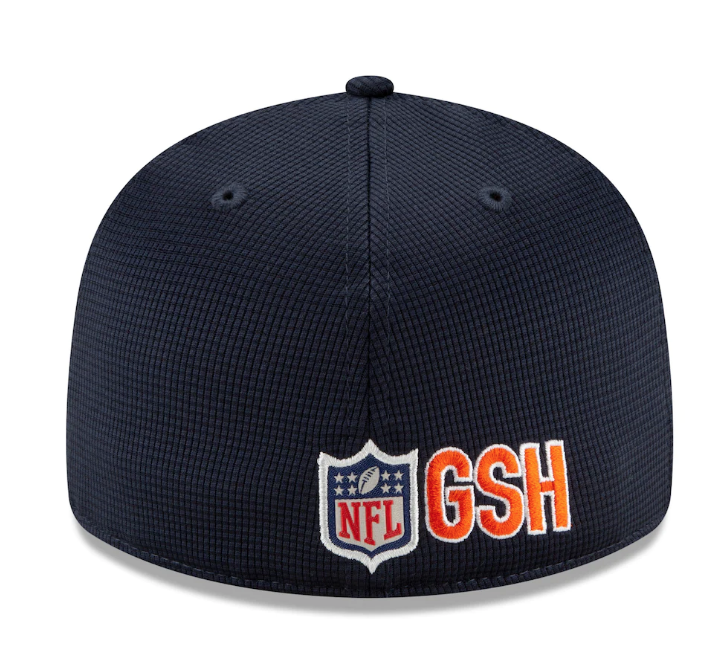 Men's Chicago Bears New Era Navy/Black 2021 NFL Sideline Road 59FIFTY Fitted Hat