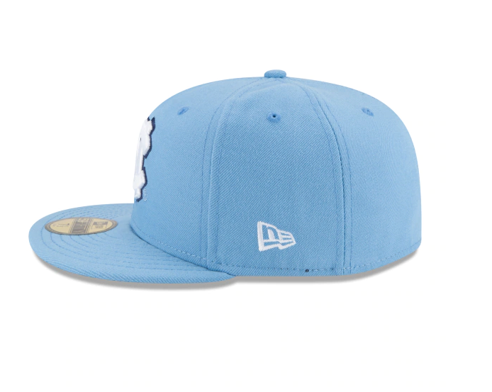 Mens North Carolina Tar Heels New Era Carolina Blue Basic 59FIFTY Fitted Hat