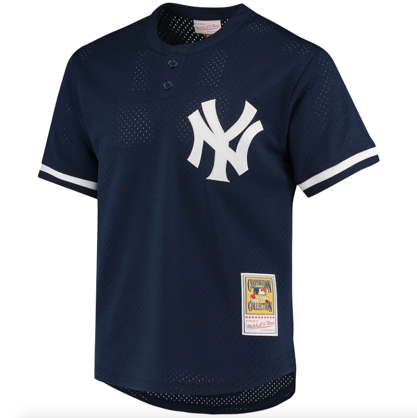 Men's New York Yankees Derek Jeter Mitchell & Ness Navy Cooperstown Collection 1995 Batting Practice Jersey