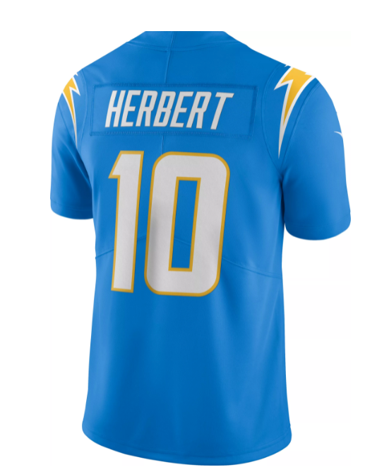 Men's Los Angeles Chargers Justin Herbert Nike Blue Alternate Vapor Limited Jersey