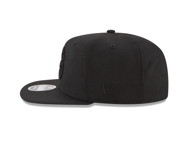 Men's Toronto Raptors New Era Black On Black Color Pack 9FIFTY Snapback Hat